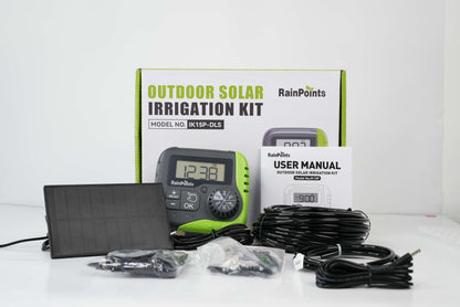 RainPoints Drip Irrigation System With Solar Pump Timer