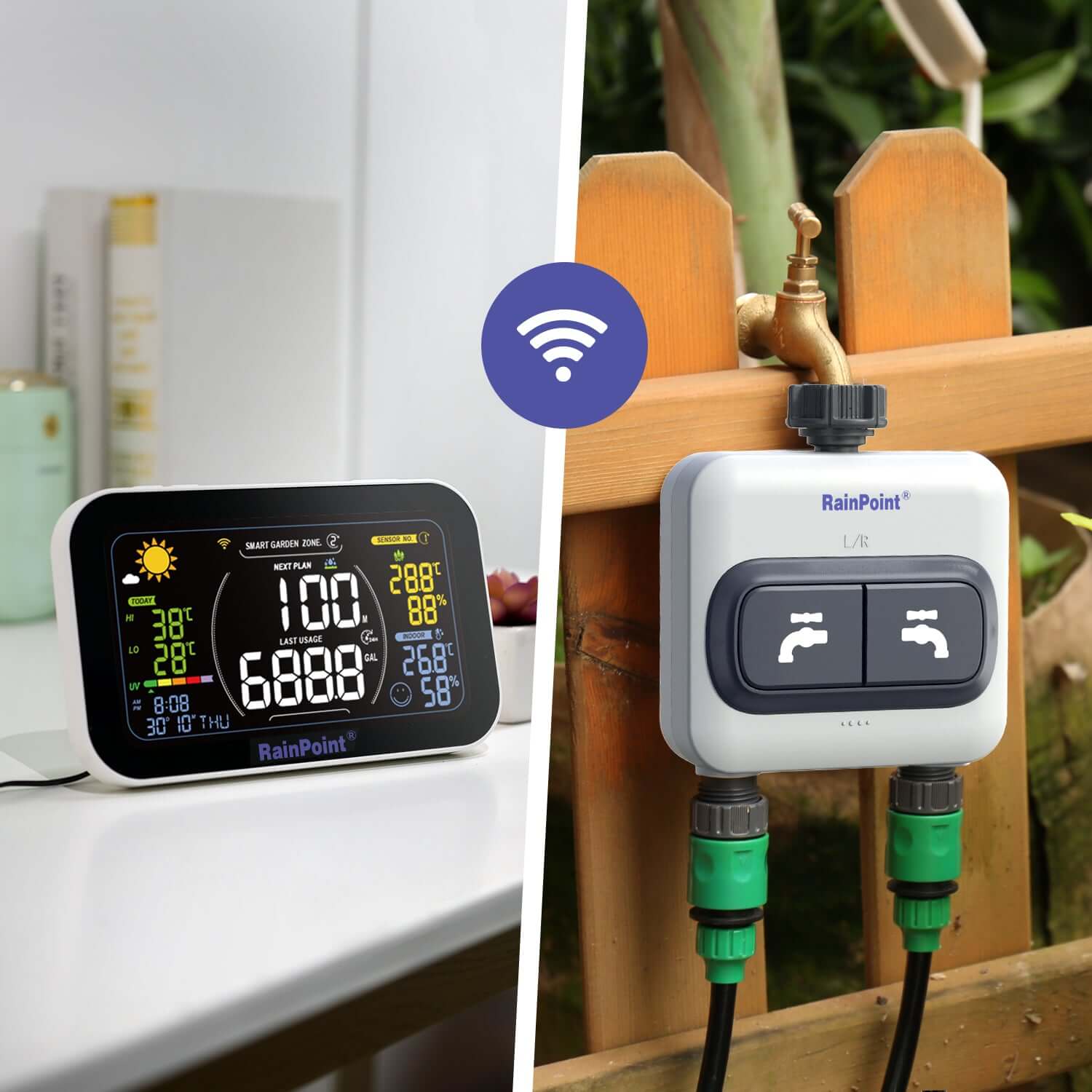 RainPoint Smart WiFi 2-Zone Sprinkler Timer – RainPoint Irrigation