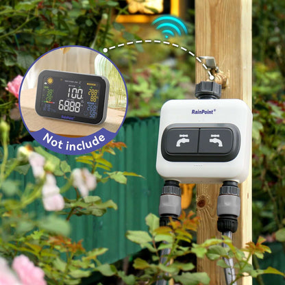 Rainpoint WiFi Water Timer for Garden Hose - Requires to Connect Rainpoint WiFi Hub