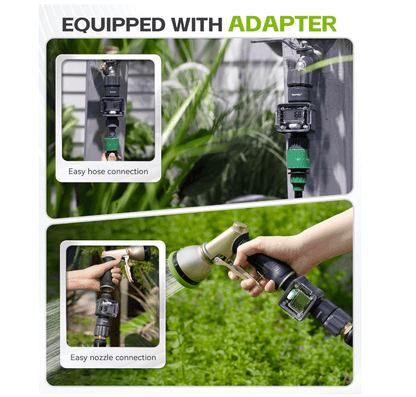 RainPoint Digital Hose Flow Meter for Garden Watering, Lawn Sprinkler, RV, Swimming Pool