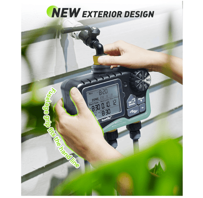 RAINPOINT 3-Zone Water Timer with Brass Inlet &amp; Outlet