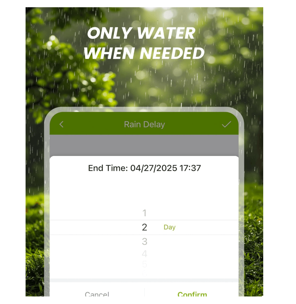 RAINPOINT Battery Operated Sprinkler Controller - Indoor &amp; Outdoor 4 Zone Smart Irrigation Controller