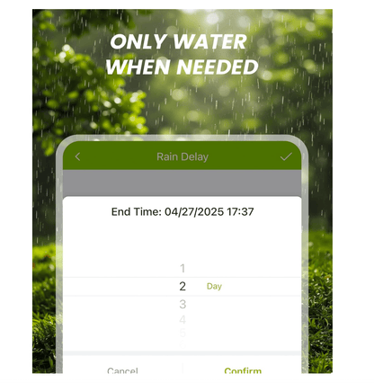 RAINPOINT Battery Operated Sprinkler Controller - Indoor &amp; Outdoor 4 Zone Smart Irrigation Controller