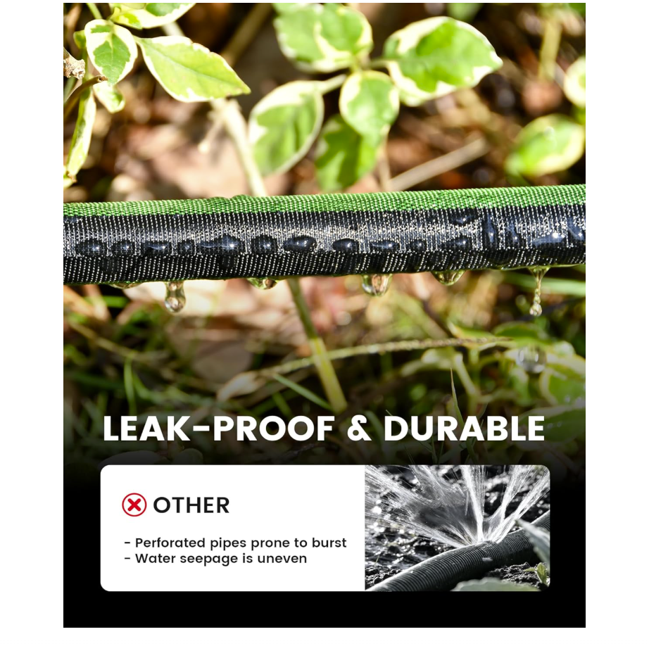 RAINPOINT Flat Soaker Hose 100FT