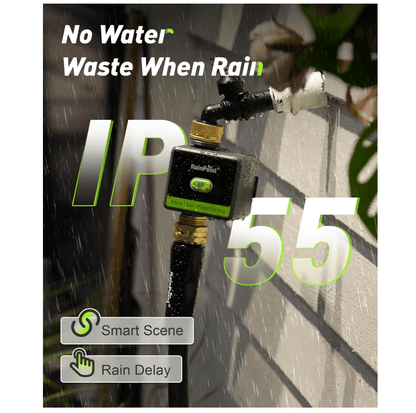 RAINPOINT WiFi Water Hose Timer with Brass Inlet &amp; Outlet
