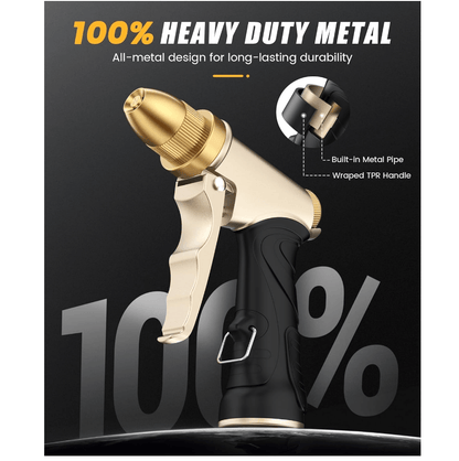 RAINPOINT Heavy Duty Metal Spray Nozzle for Garden Hose (2 pcs)