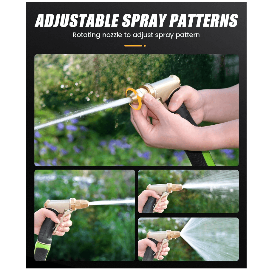 RAINPOINT Heavy Duty Metal Spray Nozzle for Garden Hose (2 pcs)