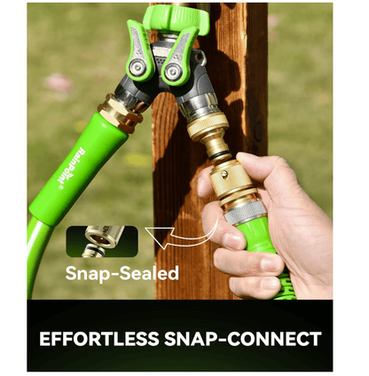 RainPoint Brass Garden Hose Quick Connect, 3/4” GHT Heavy Duty Leak-Proof Fittings (2 Sets)