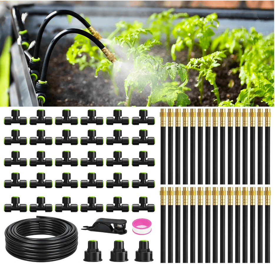 AINPOINT 100FT Drip Irrigation System, Garden Watering Kit