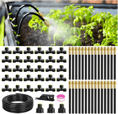 AINPOINT 100FT Drip Irrigation System, Garden Watering Kit