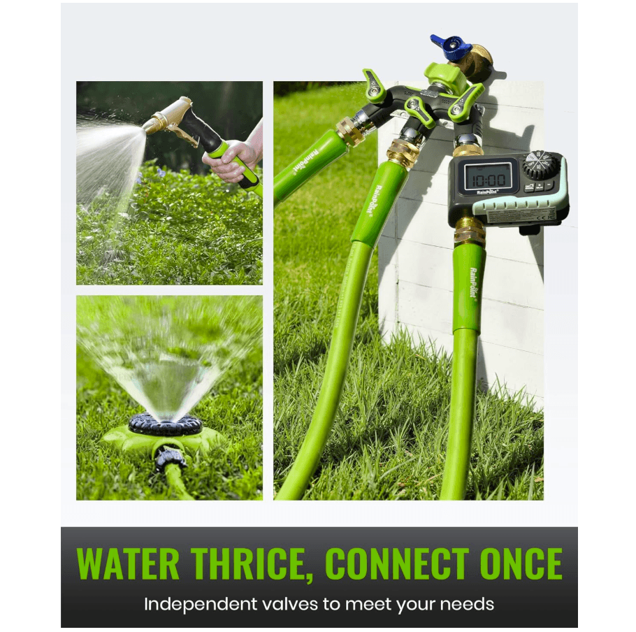 RAINPOINT 3 Way Hose Splitter(Green)