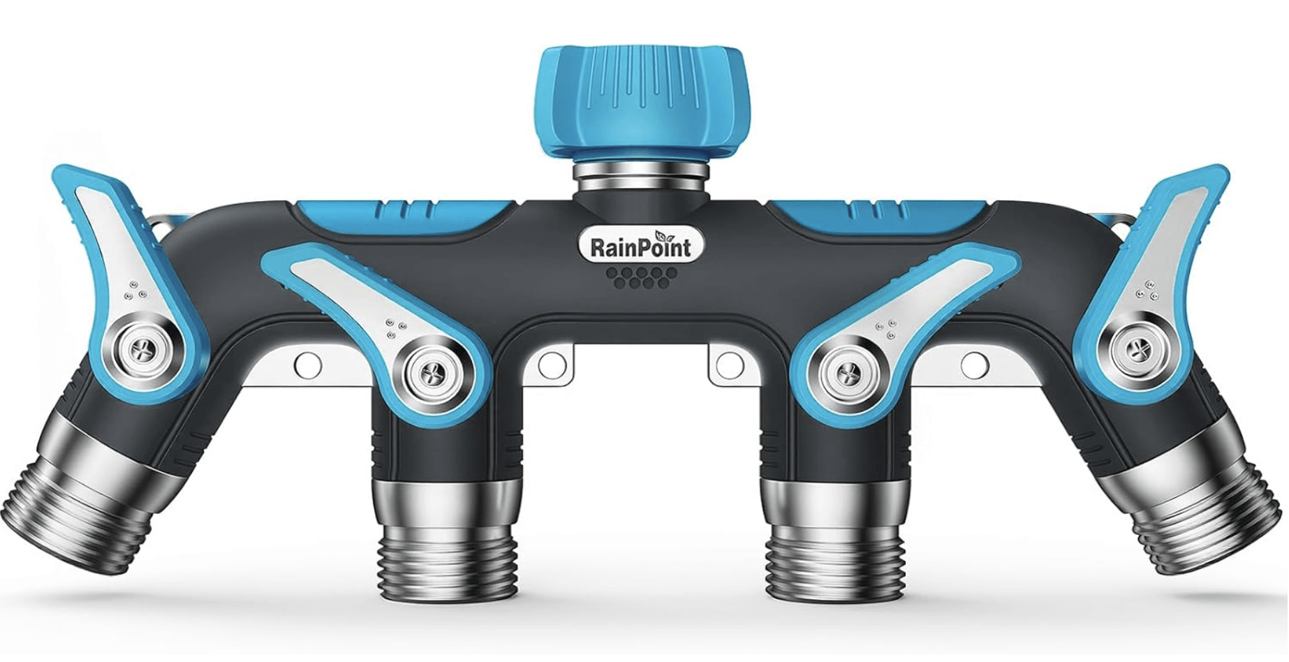 RAINPOINT 4 Way Garden Hose Splitter(Blue)