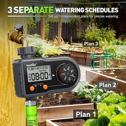 2-Pack RainPoint Programmable Automatic/Manual Irrigation System,1 Outlet