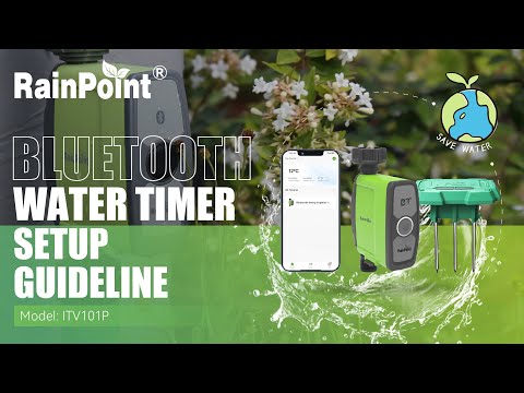 RainPoint Bluetooth Smart Sprinkler Timer, Hose Water Timer And TCS005ARF Bluetooth Soil Sensor