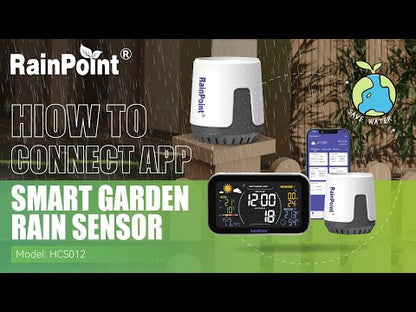 RainPoint Smart + High Precision Rain Sensor Model No: HCS012, Must be Used WiFi Hub, 2.4Ghz WiFi Only