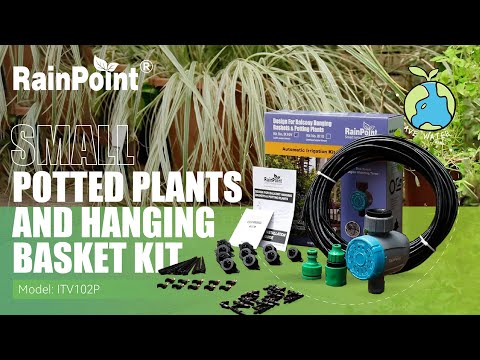 RainPoint IK1010V Timer Valve Irrigation Kit, Automatic Watering System for Potted Plants