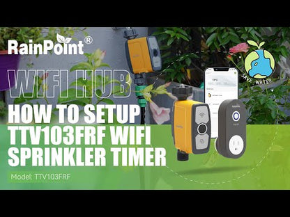RainPoint 3 1-Zone Smart WiFi Sprinkler Timer &amp; 1 WiFi Hub Socket  Voice controlled Google Home And Amazon Alexa