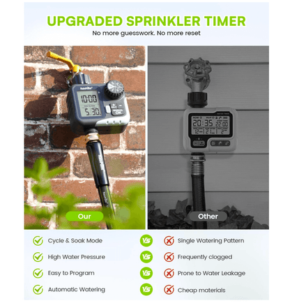 RAINPOINT Cycle &amp; Soak Water Timer for Garden Hose