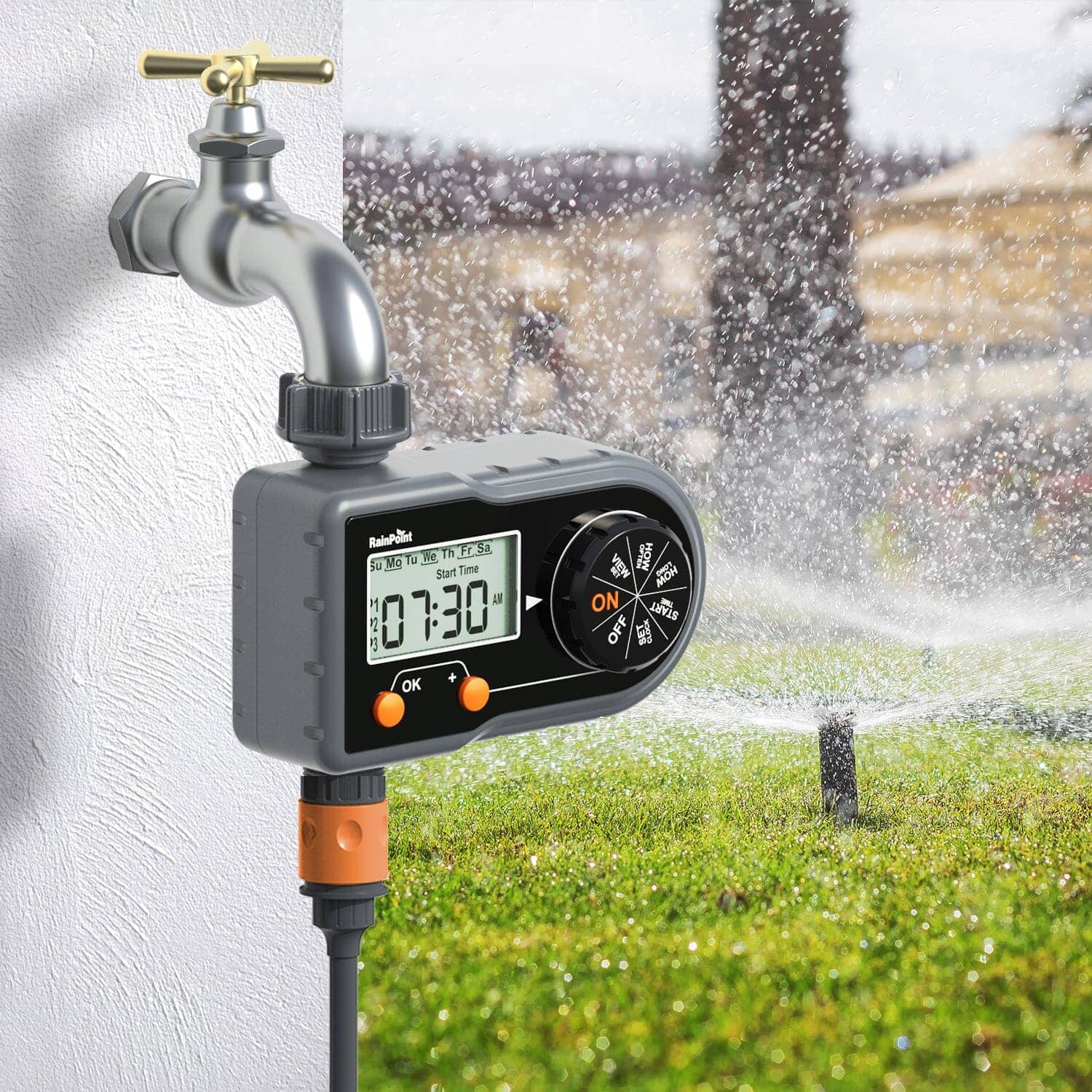 Hose Timer with 3 Individual Programs, Water Timer for Garden Hose Faucet