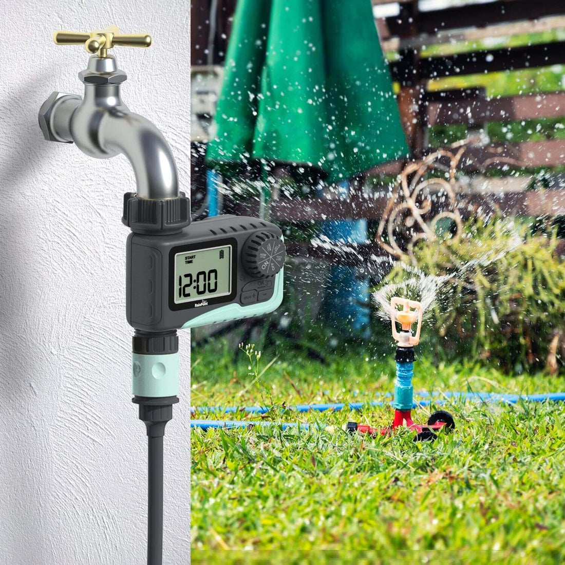 Water Timer Programmable Garden Outdoor Hose