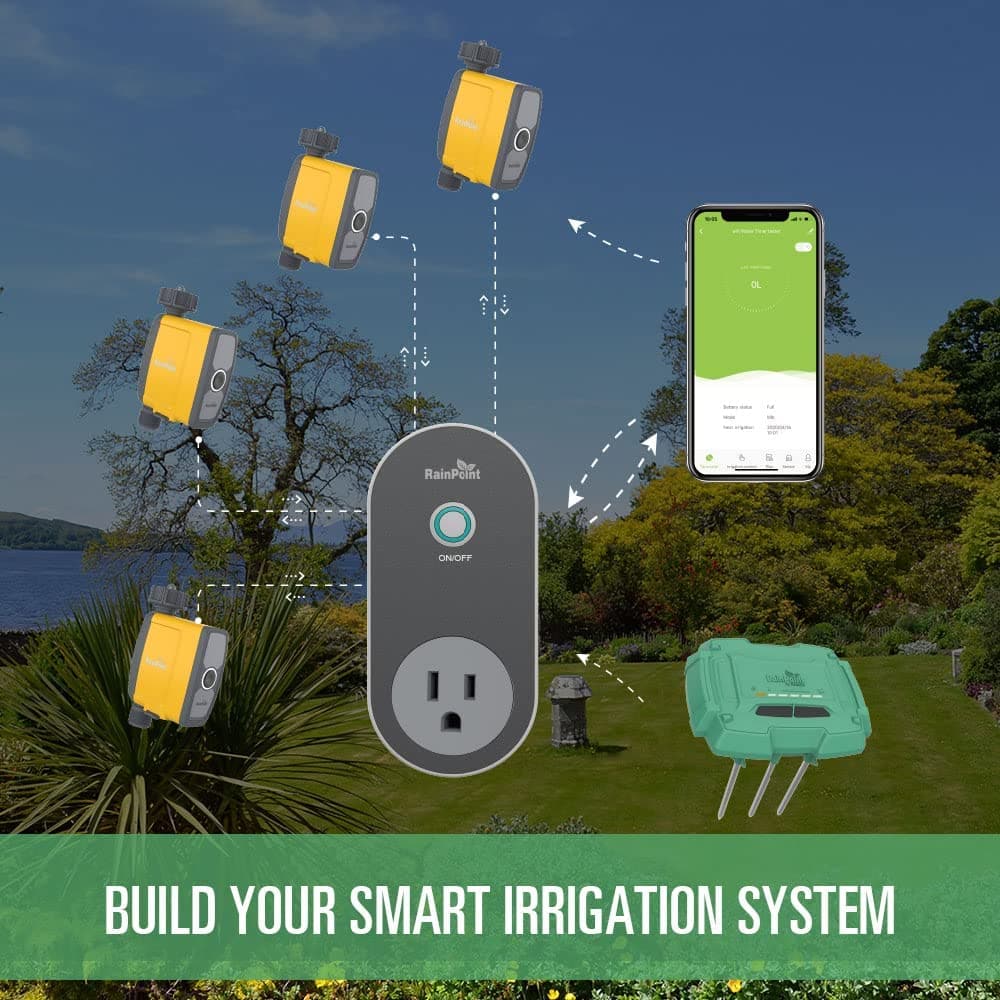 1 WiFi hub can be paired with 4 WiFi water timers.