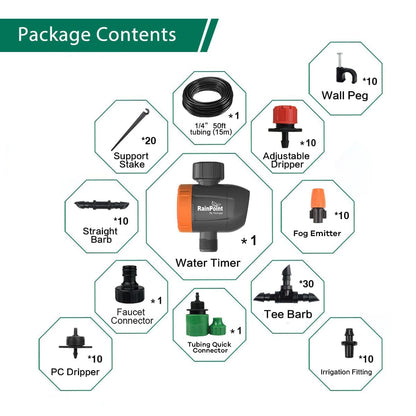 Automatic Irrigation System Package Contents